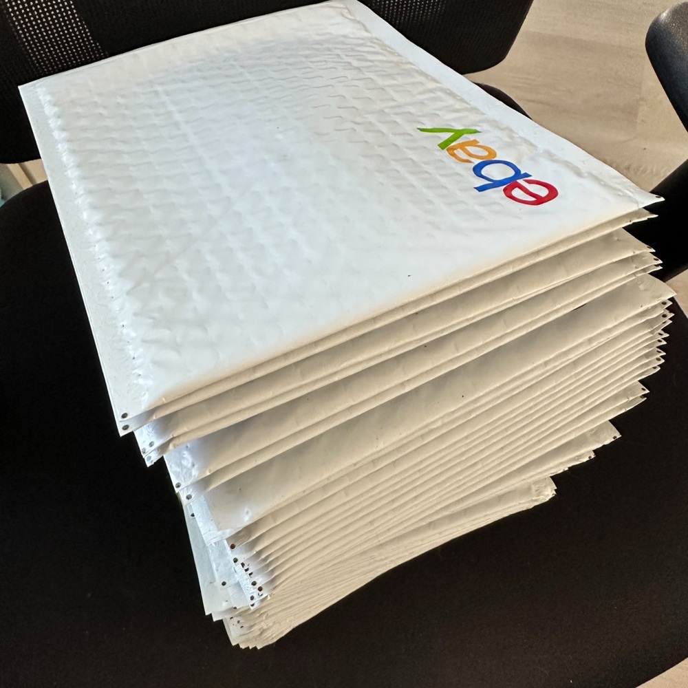 50x eBay Bubble Padded Airjacket Envelopes Mailers Shipping 6.5" x 9.25"
